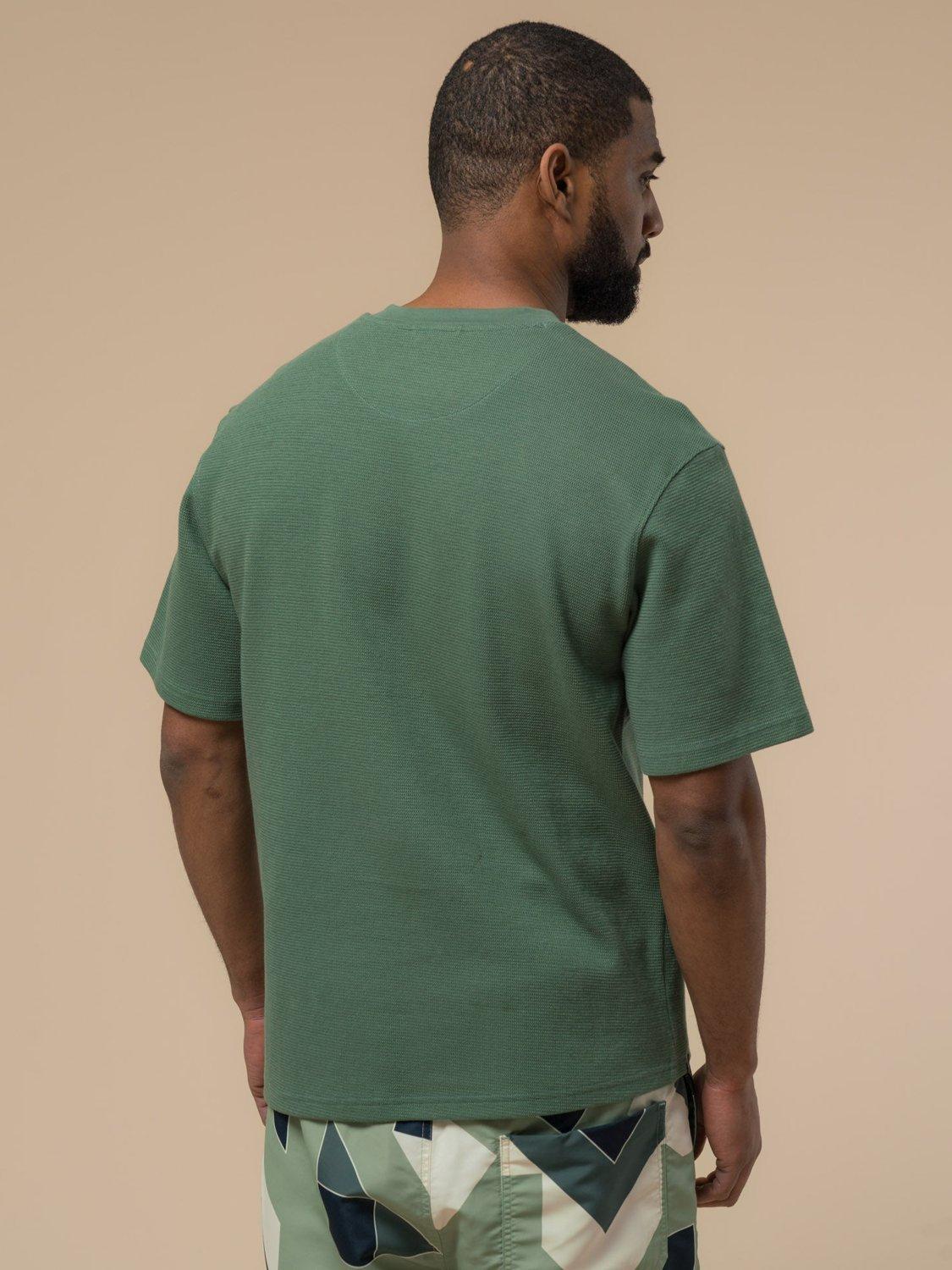 Product image 4 of 5, which shows Circle Landscape Graphic Cotton T-Shirt, Dark Forest, S