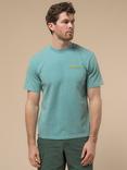 Penfield Whale Scene Graphic T-Shirt, Dusty Turquoise
