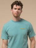 Penfield Whale Scene Graphic T-Shirt, Dusty Turquoise