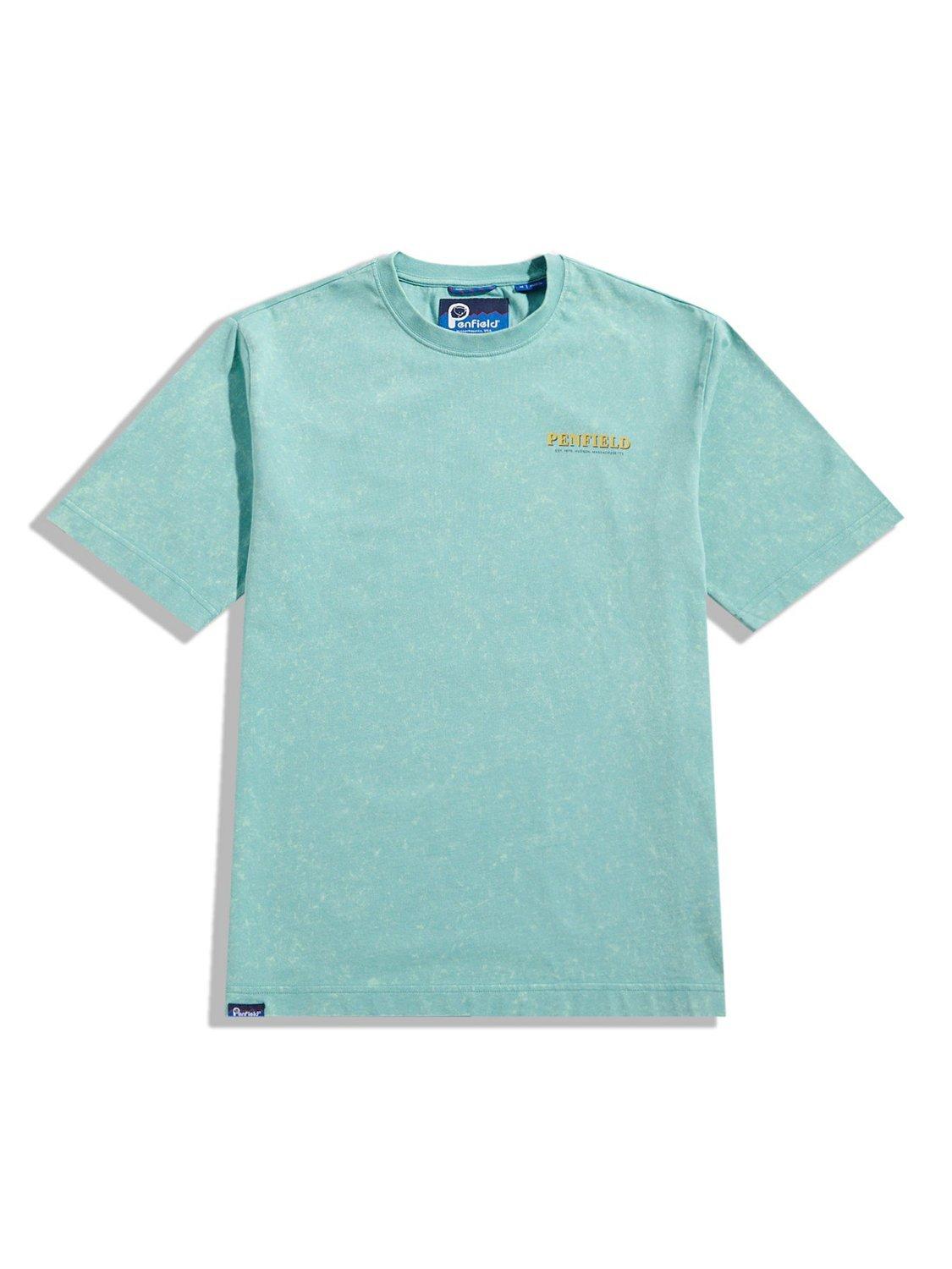Product image 7 of 11, which shows Penfield Whale Scene Graphic T-Shirt, Dusty Turquoise, S