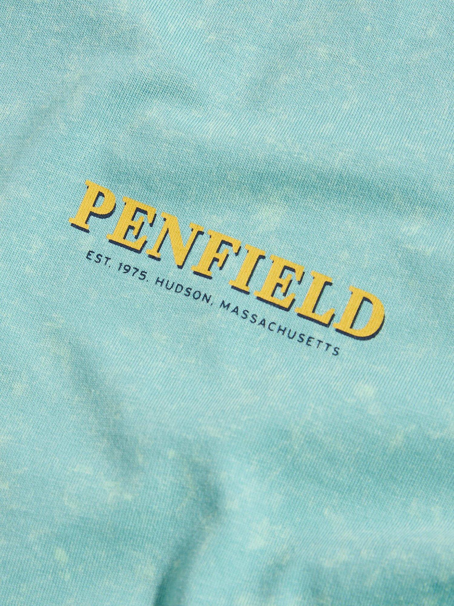 Product image 9 of 11, which shows Penfield Whale Scene Graphic T-Shirt, Dusty Turquoise, S