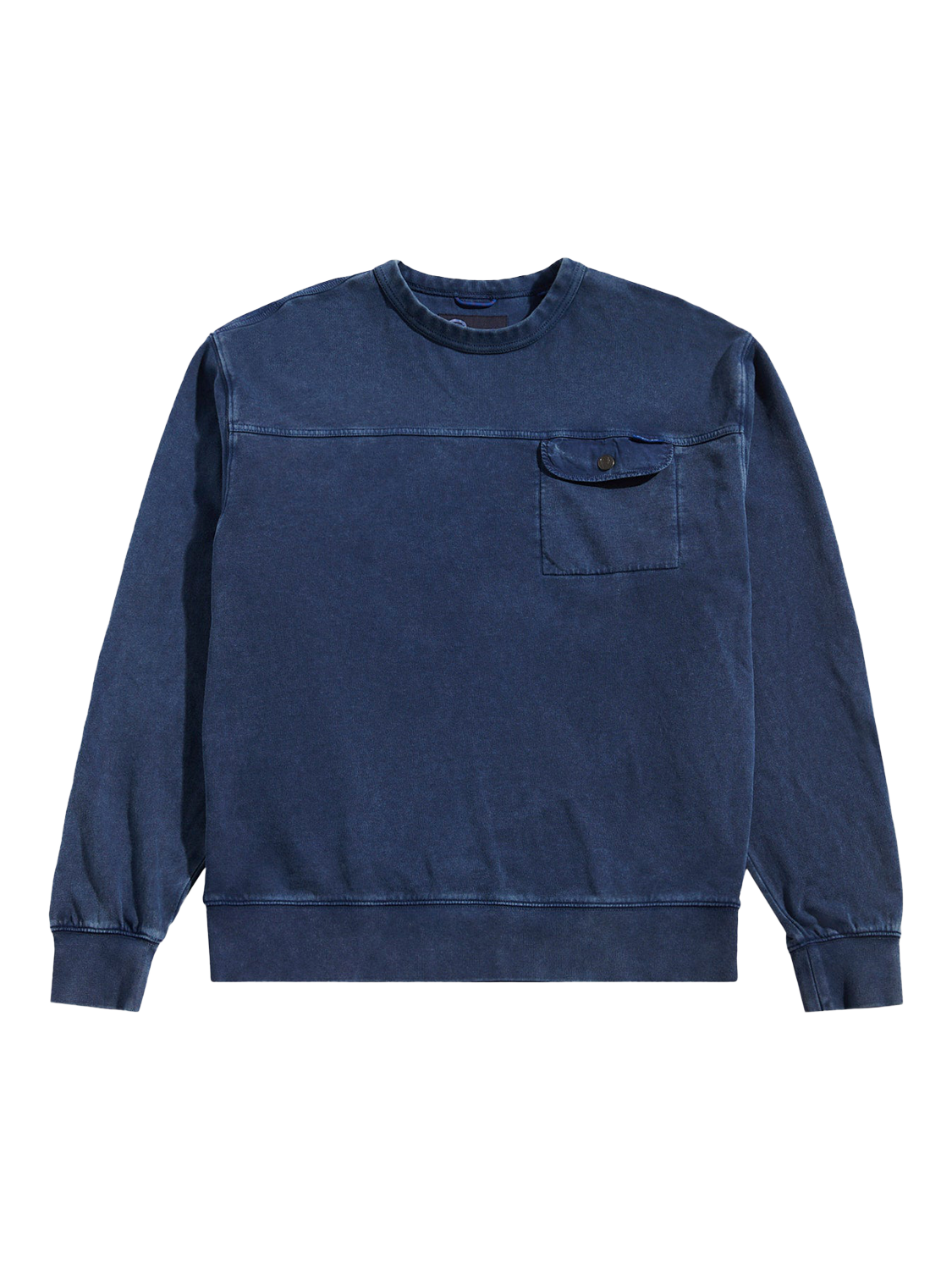 Product image 1 of 3, which shows Penfield Newchester Panelled Crew Sweatshirt, Navy, S
