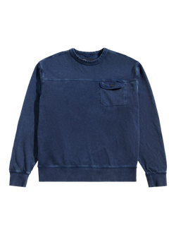Penfield Newchester Panelled Crew Sweatshirt, Navy, Navy
