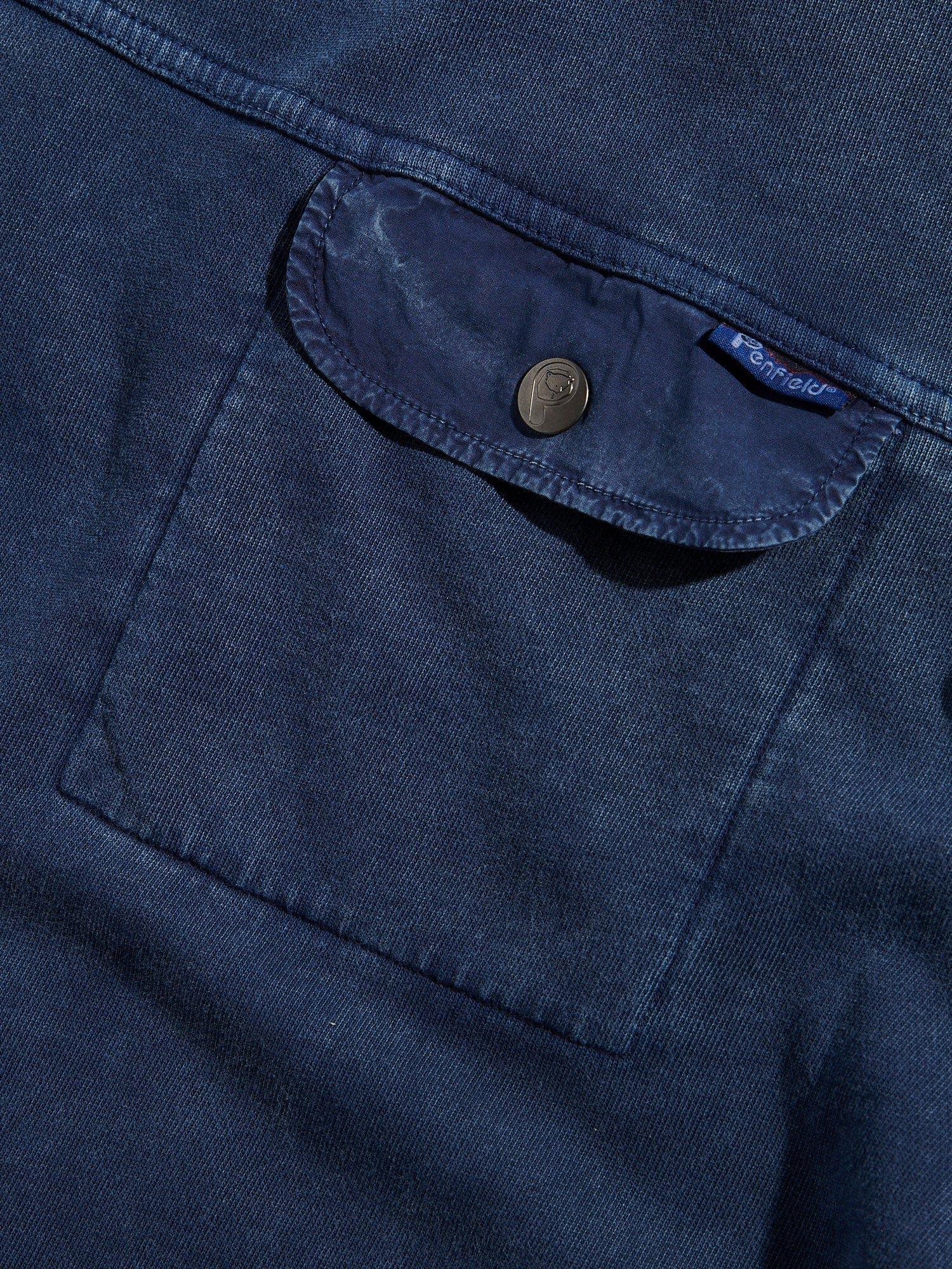 Product image 3 of 3, which shows Penfield Newchester Panelled Crew Sweatshirt, Navy, S