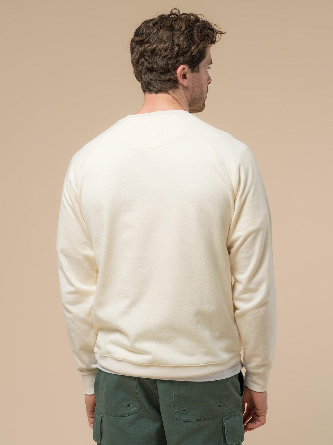 Product image 4 of 8, which shows Penfield Embroidered Whale Cotton Jumper, Vanilla Ice, S