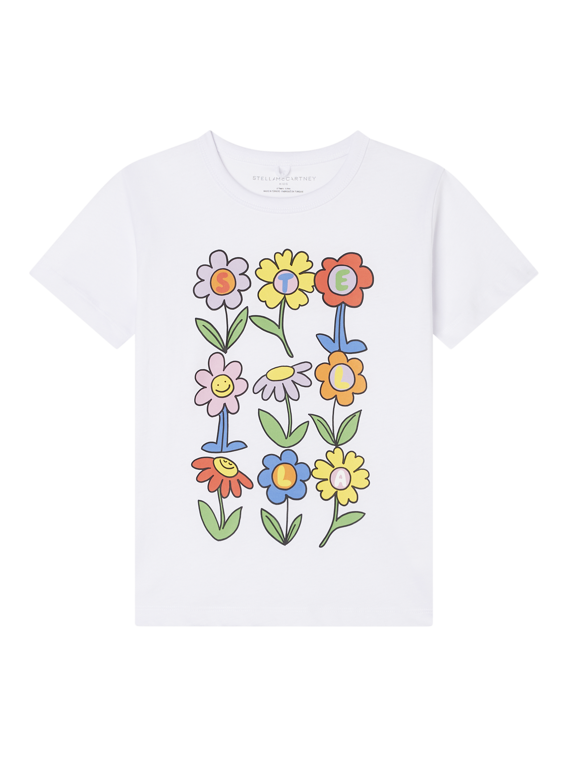 Product image 1 of 1, which shows Stella McCartney Kids Kids' Cotton Printed T-Shirt, White, 2 years