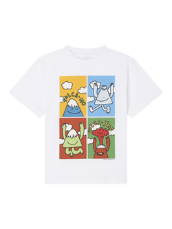 Stella McCartney Kids Kids' Cotton Printed T-Shirt, White