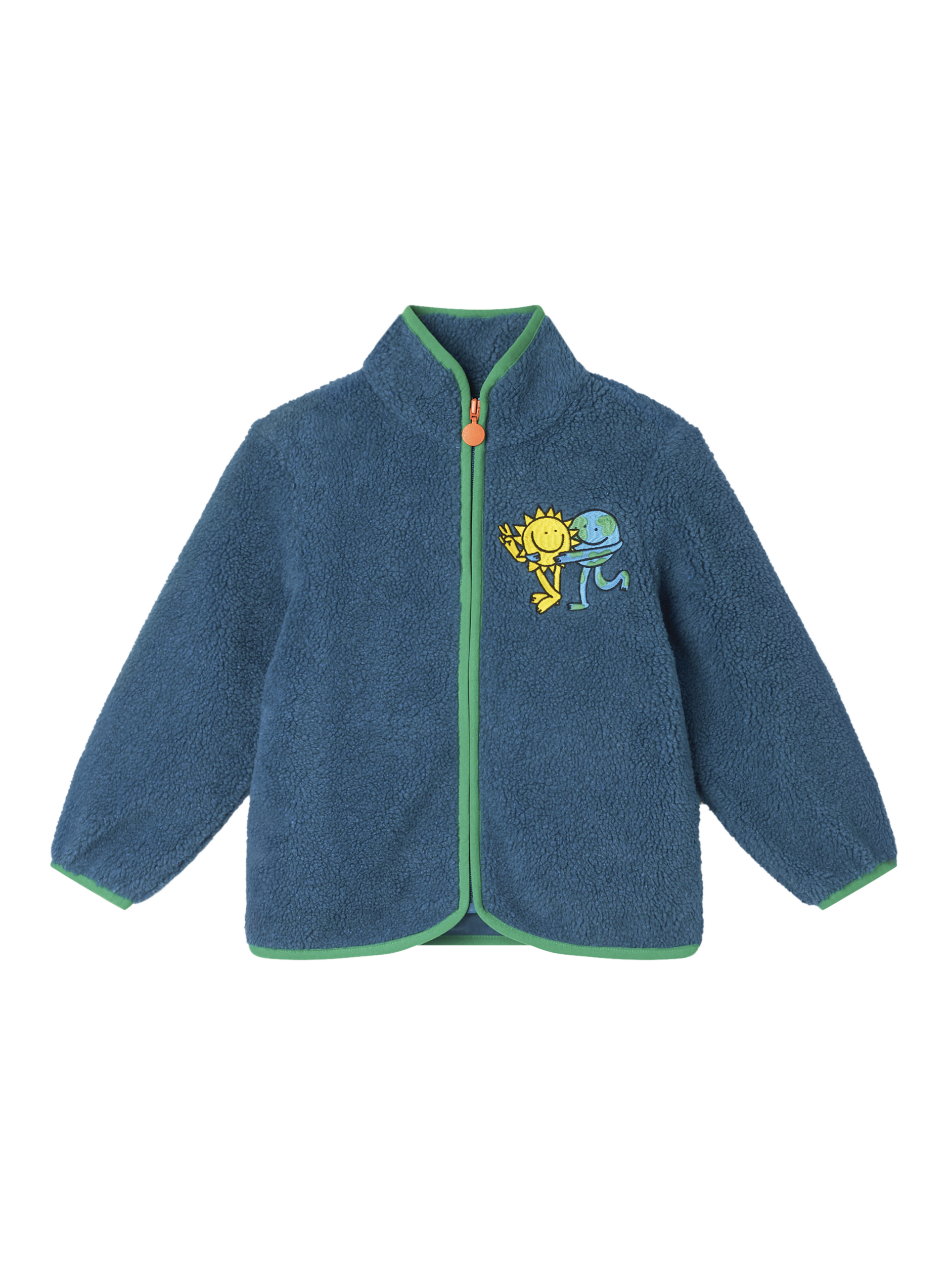 Product image 1 of 1, which shows Stella McCartney Kids Kids' Jack Teddy Fleece Jacket, Blue, 2 years