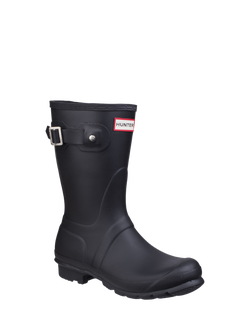 Hunter Original Short Wellington Boots - view 2, Black