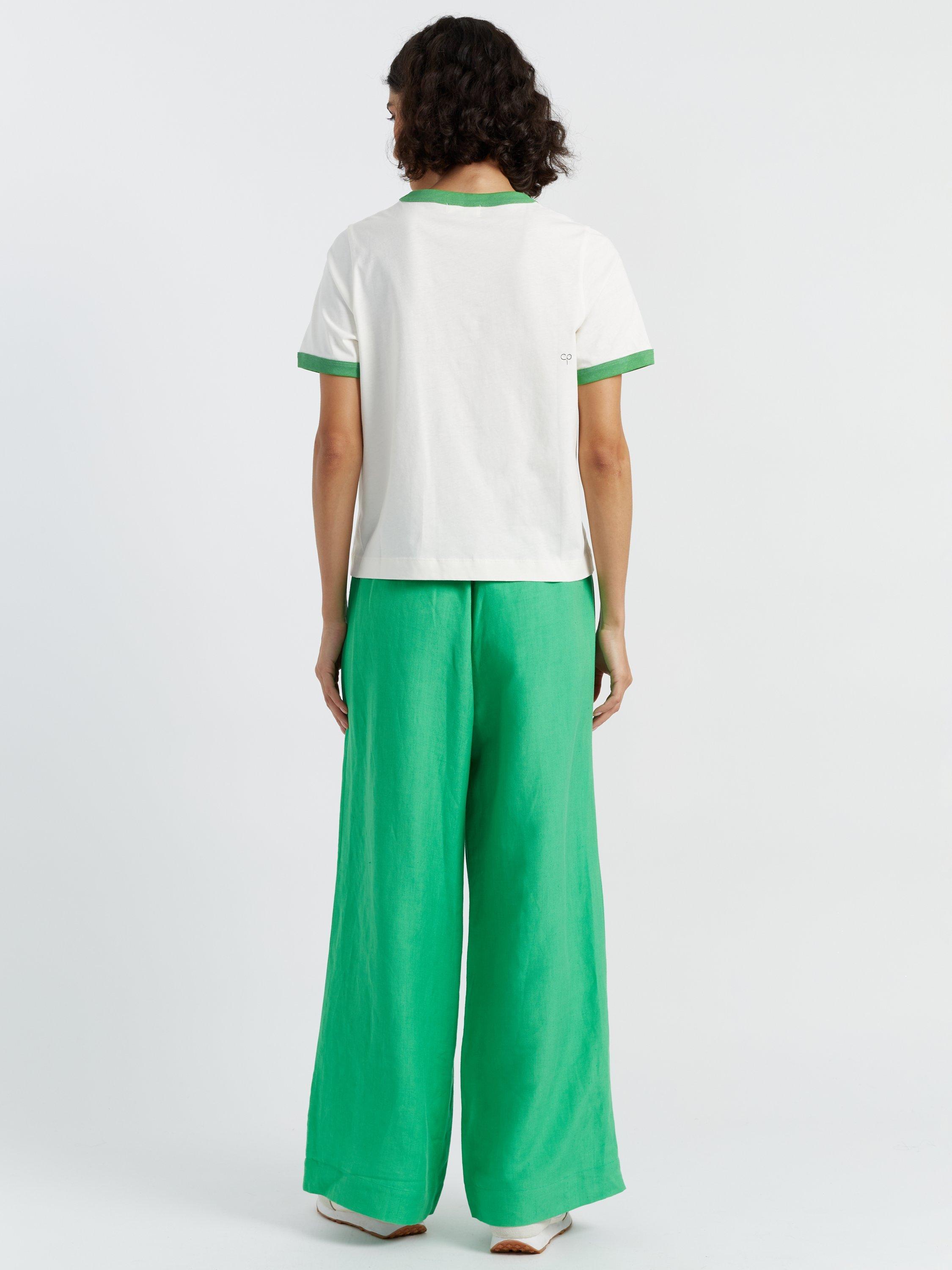 Product image 2 of 3, which shows Chinti & Parker Snoopy Racquet Club Pure Organic Cotton T-Shirt, Cream, XS