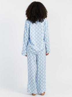 Chinti & Parker X Laura Whitmore Paradise Print Shirt - view 2, Sky Blue