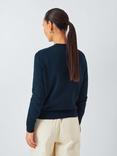 John Lewis Cotton Crew Neck Jumper, Navy