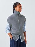 John Lewis Sleeveless Zip Through Rib Gilet