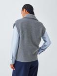 John Lewis Sleeveless Zip Through Rib Gilet