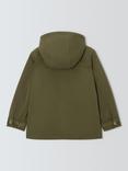John Lewis Kids' Corduroy Trim Barn Jacket, Khaki Green