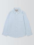 John Lewis Heirloom Collection Kids' Stripe Oxford Shirt, Light Blue