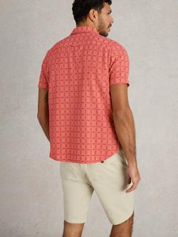 White Stuff Organic Cotton Regular Fit Check Shirt - view 2, Mid Pink