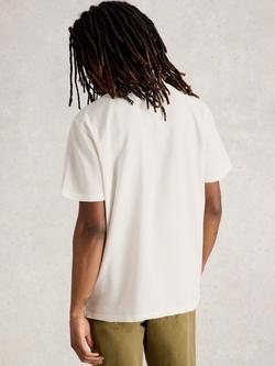 White Stuff Anderby Organic Cotton Regular Fit Short Sleeve Polo Shirt, Natural White - view 2, Natural White