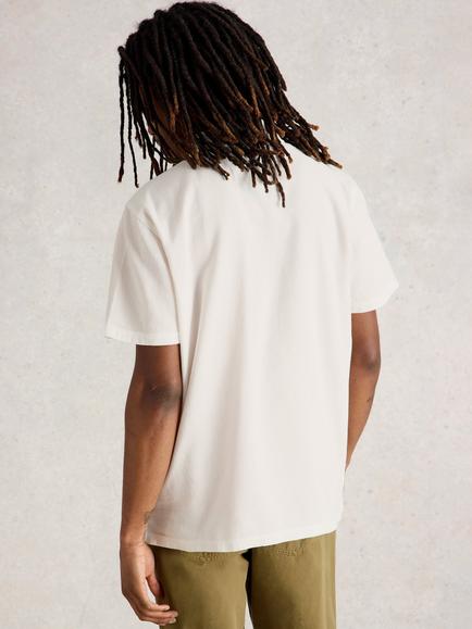 White Stuff Anderby Organic Cotton Regular Fit Short Sleeve Polo Shirt, Natural White - view 2, Natural White