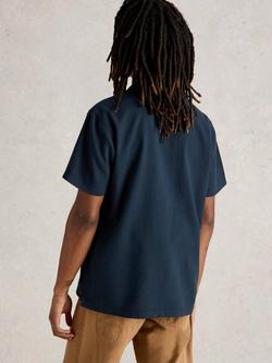 White Stuff Anderby Organic Cotton Regular Fit Short Sleeve Polo Shirt, Dark Navy - view 2, Dark Navy