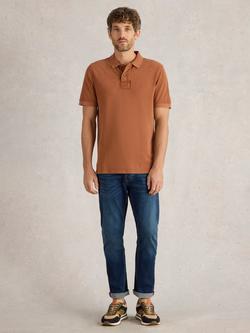 White Stuff Utility Polo Shirt, Tan, Tan