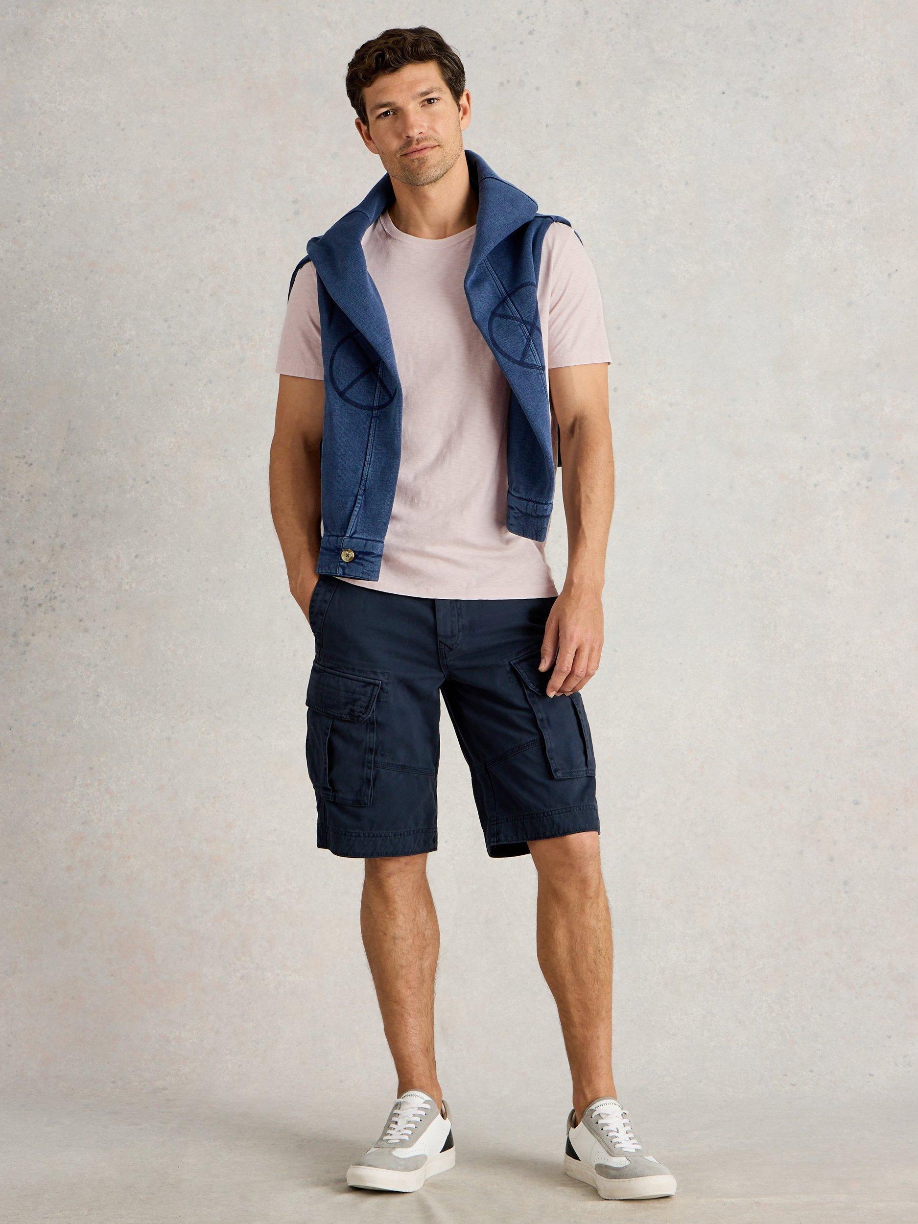 Product image 1 of 6, which shows White Stuff Abersoch Cotton Regular Fit Short Sleeve T-Shirt, Mid Purple, XS