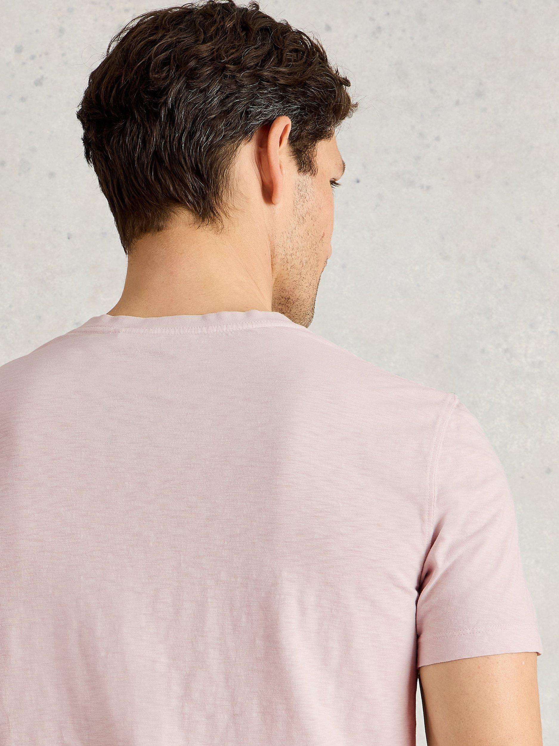 Product image 3 of 6, which shows White Stuff Abersoch Cotton Regular Fit Short Sleeve T-Shirt, Mid Purple, XS