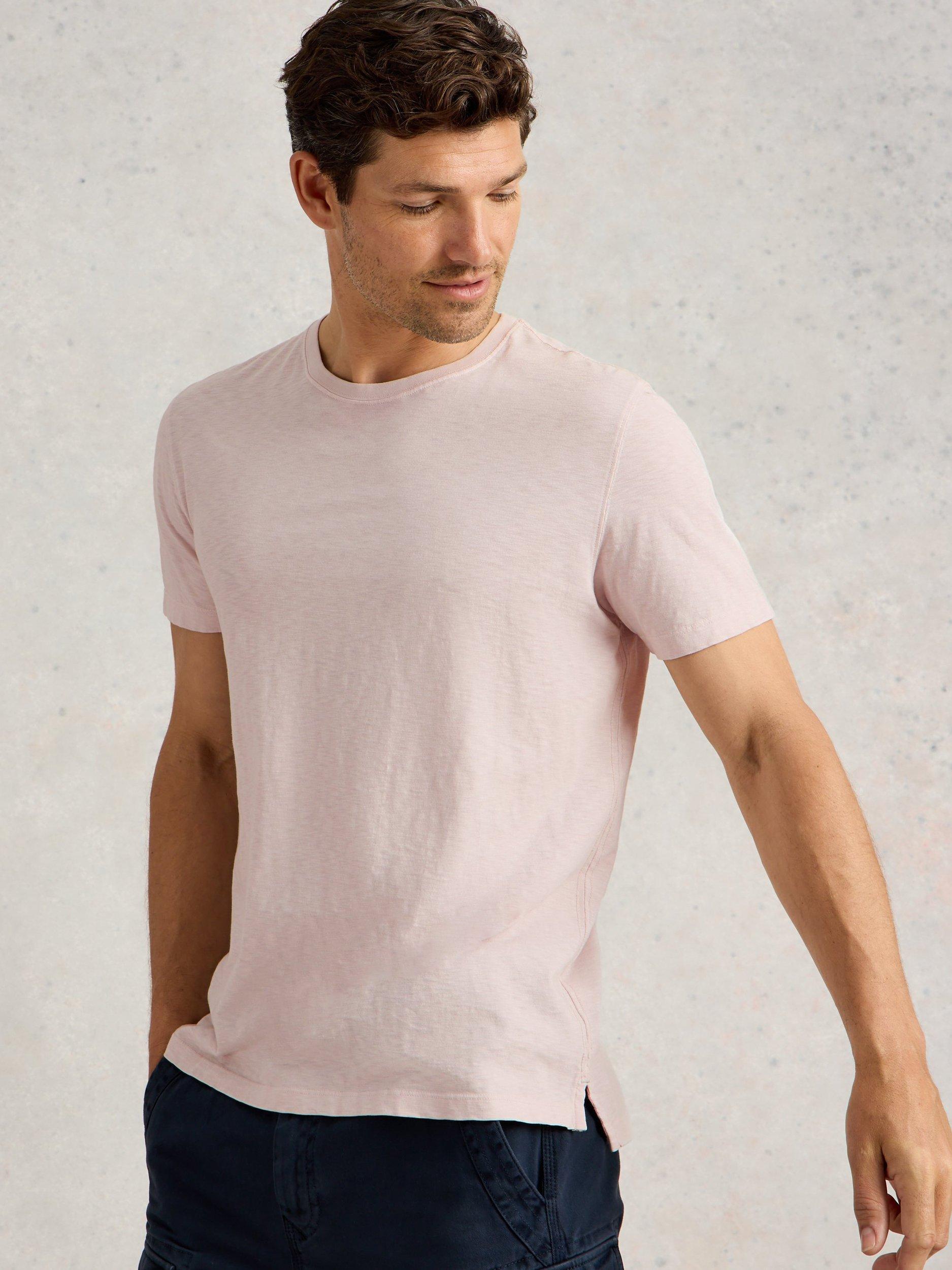 Product image 4 of 6, which shows White Stuff Abersoch Cotton Regular Fit Short Sleeve T-Shirt, Mid Purple, XS