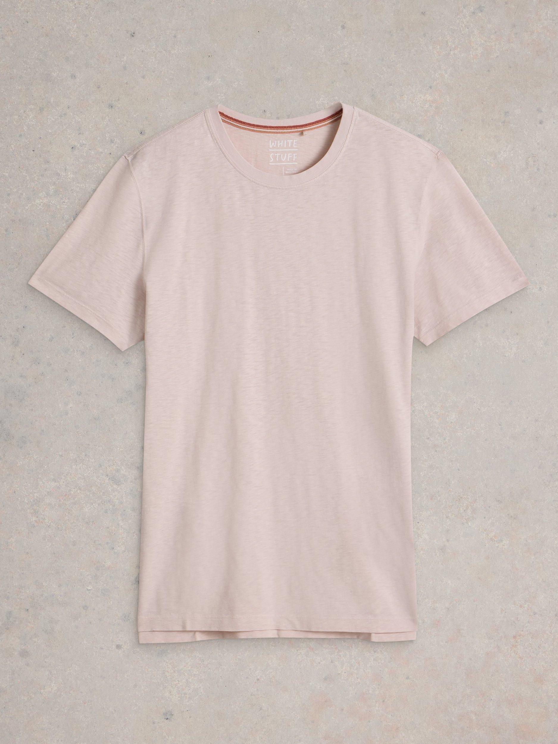 Product image 5 of 6, which shows White Stuff Abersoch Cotton Regular Fit Short Sleeve T-Shirt, Mid Purple, XS
