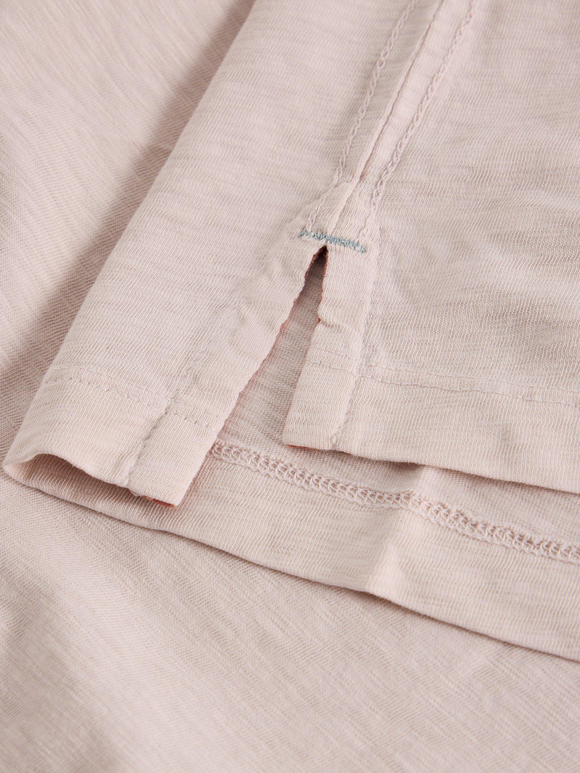 Product image 6 of 6, which shows White Stuff Abersoch Cotton Regular Fit Short Sleeve T-Shirt, Mid Purple, XS