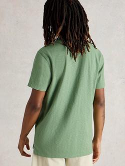 White Stuff Abersoch Cotton Regular Fit Short Sleeve T-Shirt, Light Green - view 2, Light Green