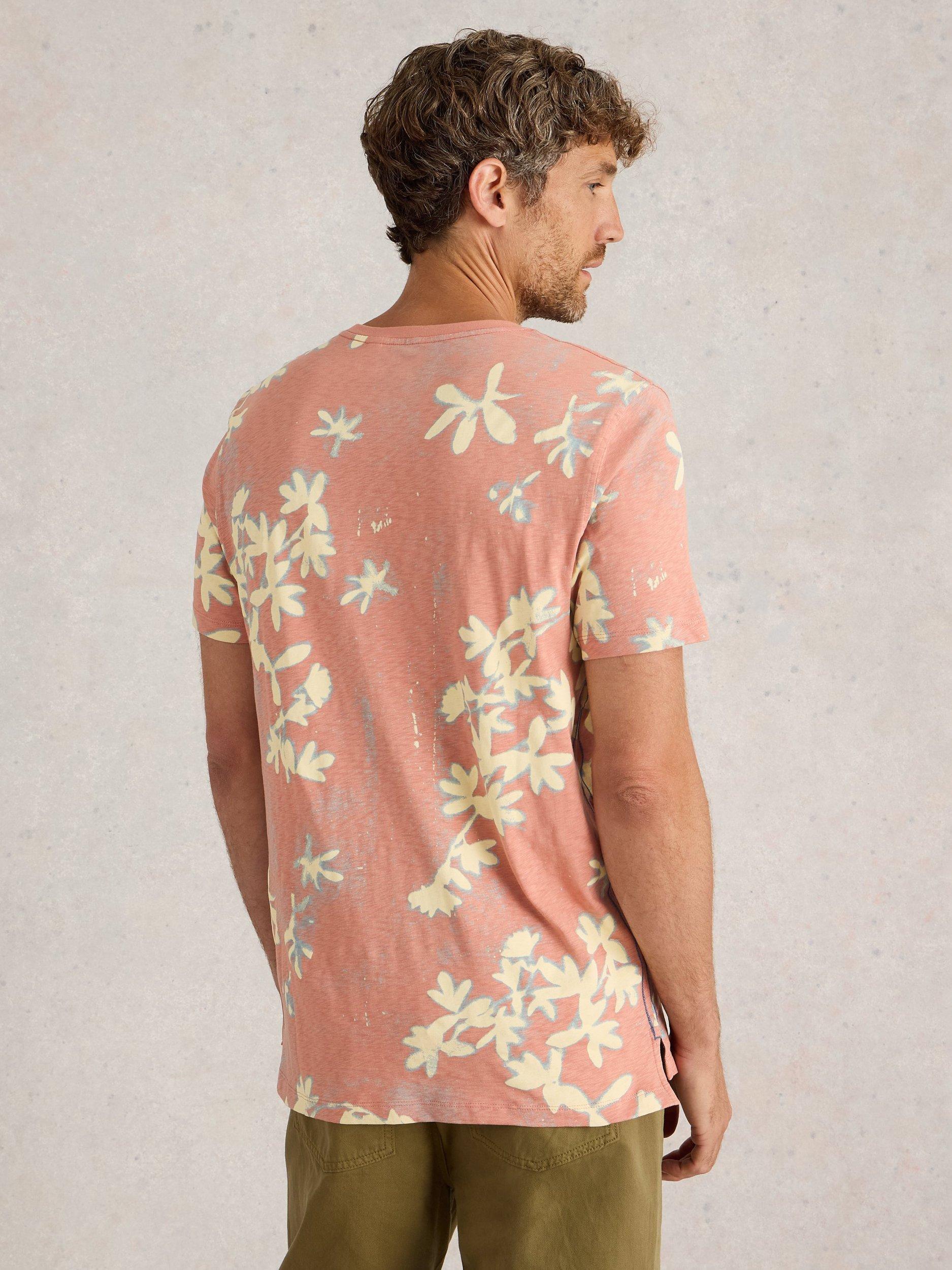 Product image 2 of 6, which shows White Stuff Cotton Regular Fit Floral Print T-Shirt, Pink/Multi, XS