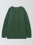 John Lewis Heirloom Collection Kids' Cable Knit Jumper, Forest Walk