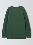 John Lewis Heirloom Collection Kids' Cable Knit Jumper, Forest Walk