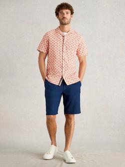 White Stuff Linen Cotton Drawstring Shorts, Dark Navy