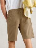 White Stuff Linen Cotton Drawstring Shorts, Natural