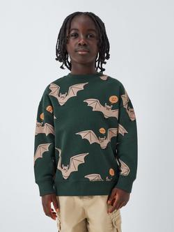 John Lewis Kids' Bat Graphic Sweatshirt, Bat Print, Bat Print