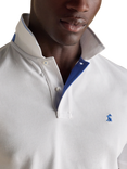 Joules Cotton Regular Fit Short Sleeve Polo Shirt, Chalk