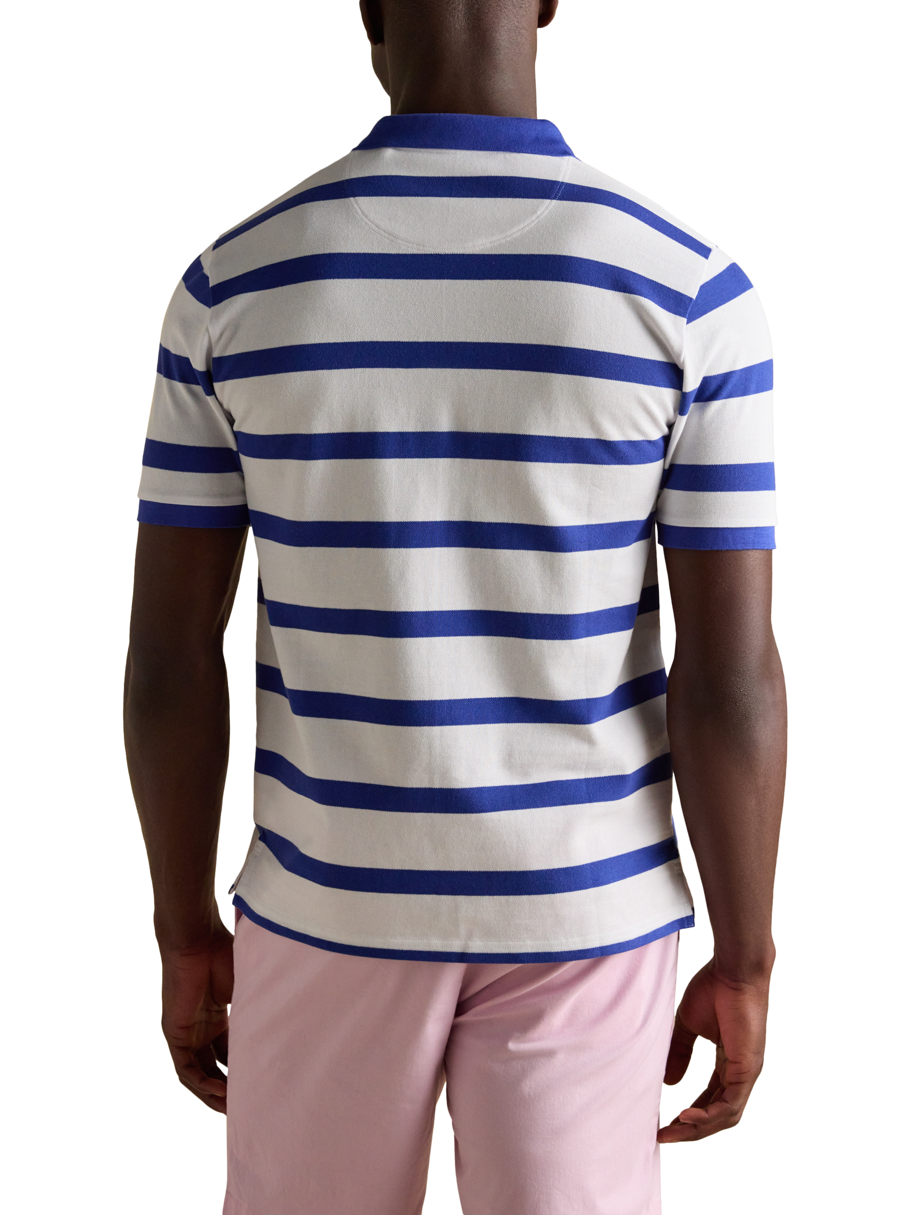 Product image 5 of 11, which shows Strp Polo Bluwhtstp WHMU XXL Reg