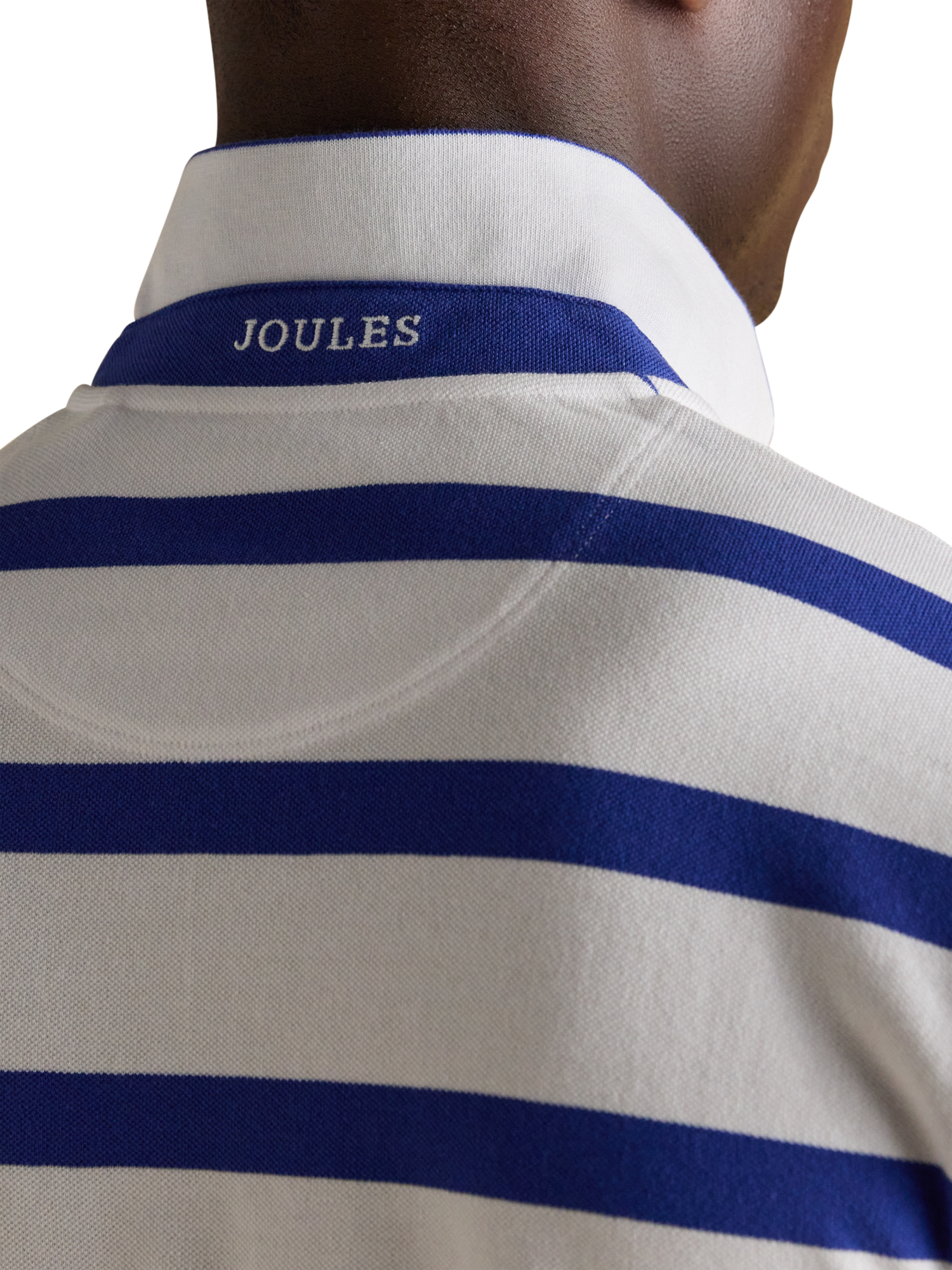 Product image 6 of 11, which shows Strp Polo Bluwhtstp WHMU XXL Reg