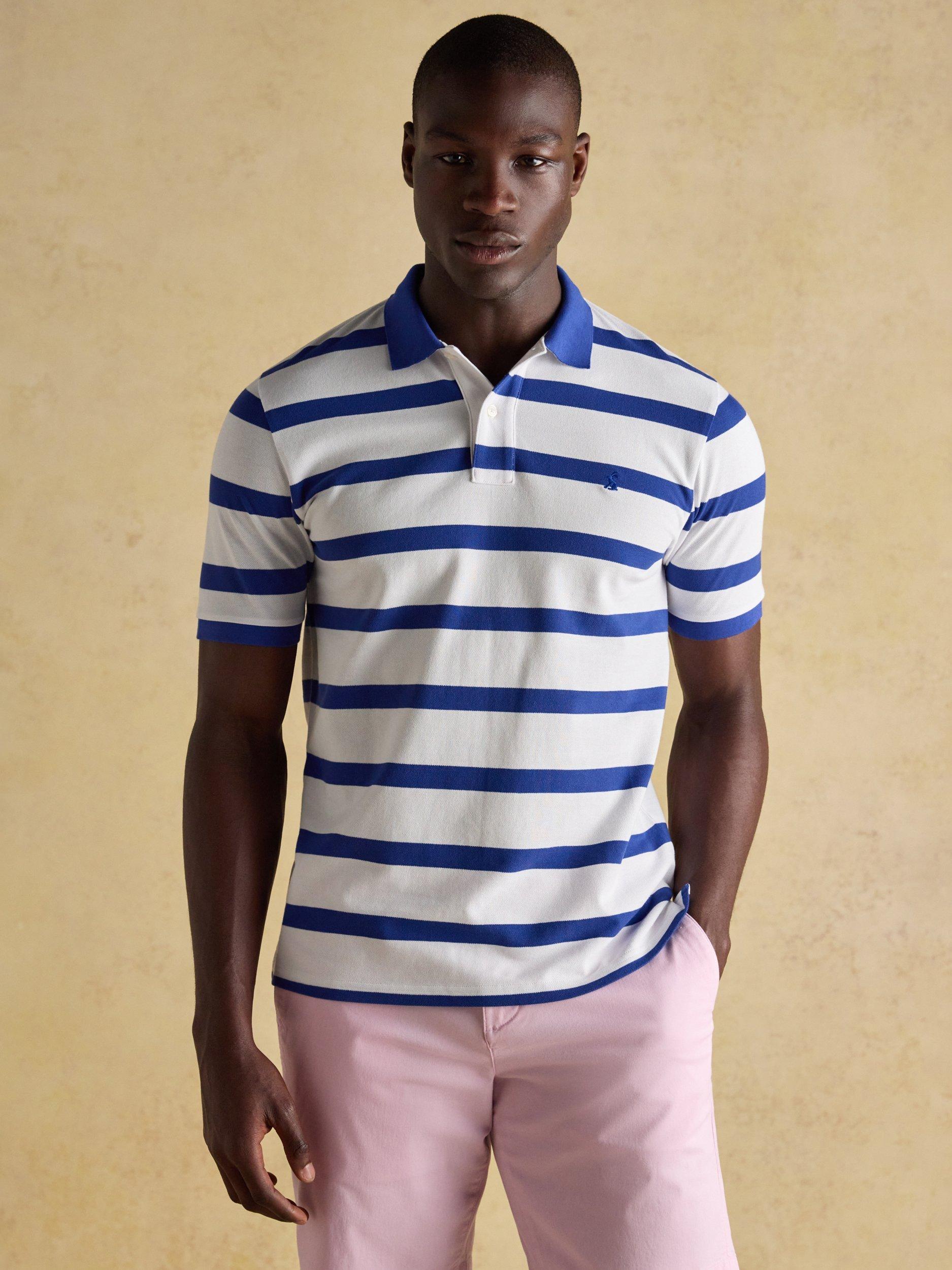 Product image 8 of 11, which shows Strp Polo Bluwhtstp WHMU XXL Reg