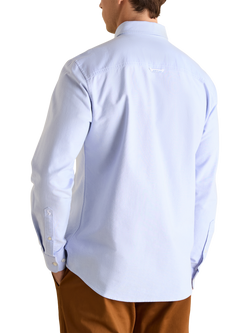 Joules Cotton Long Sleeve Button Down Shirt - view 2, Blue