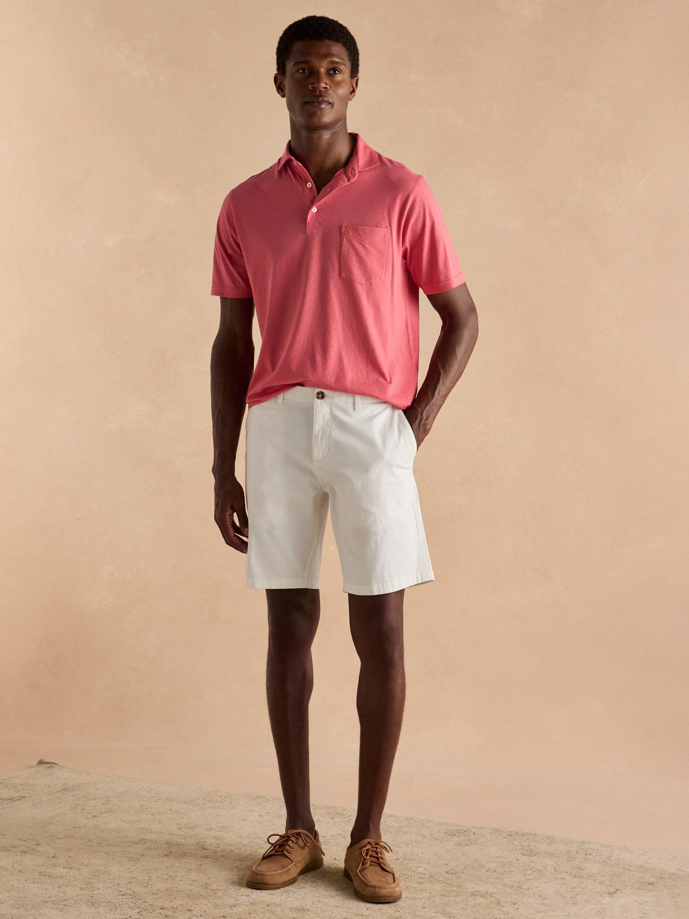 Product image 6 of 7, which shows Joules Regular Fit Chino Shorts, White, 30R