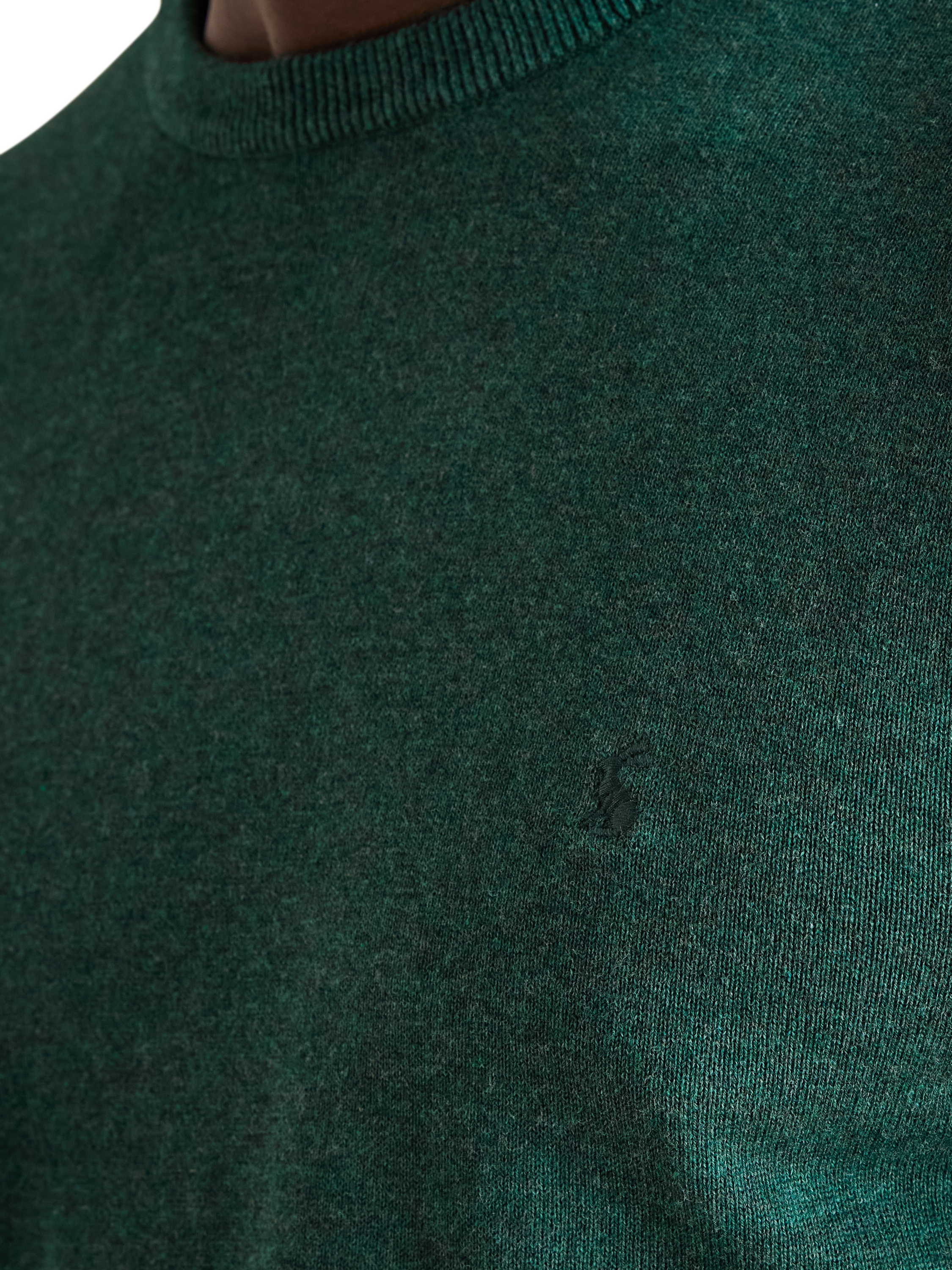 Product image 5 of 6, which shows Joules Jarvis Cotton Crew Neck Jumper, Dark Green, S Reg