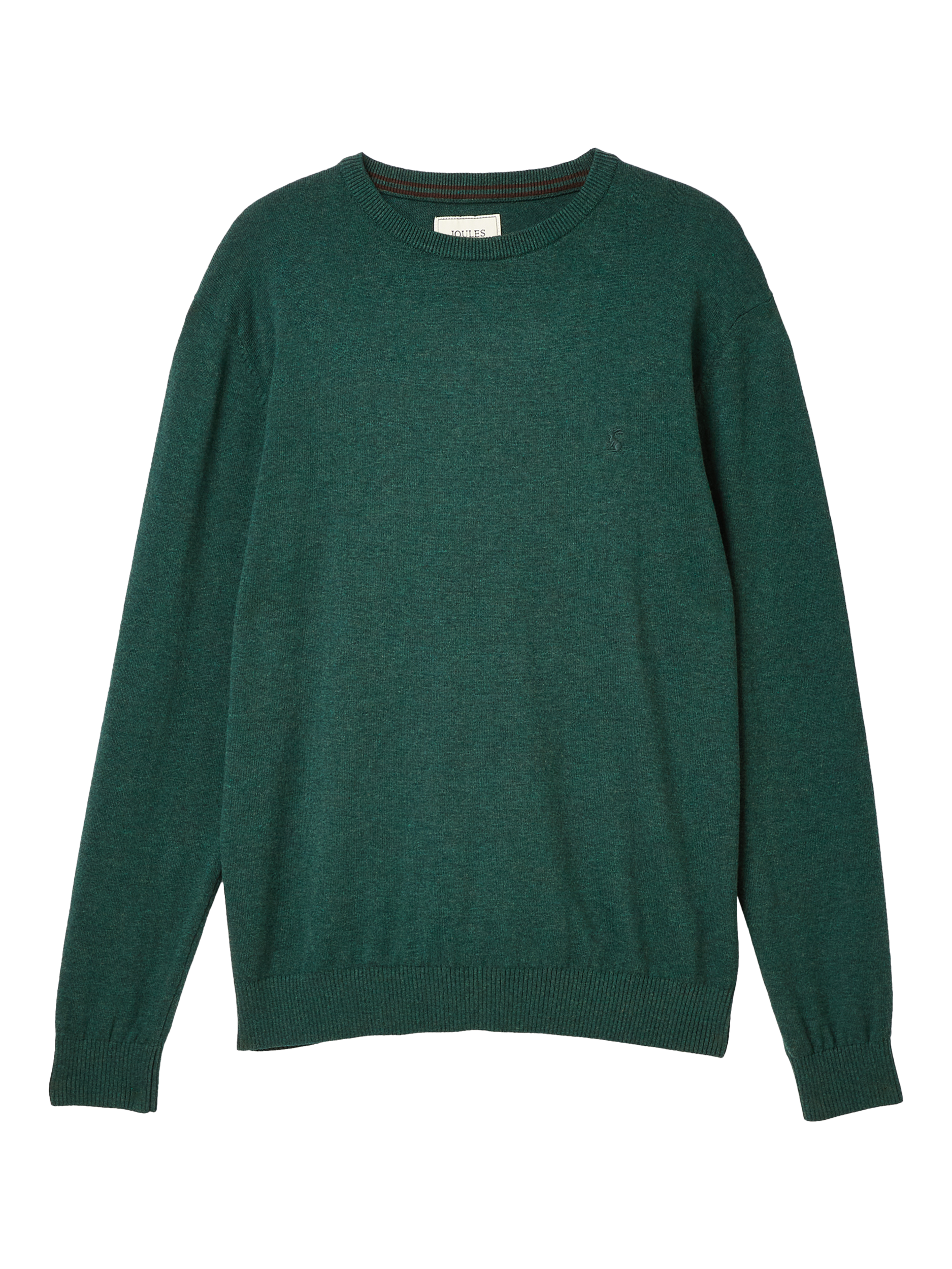Product image 6 of 6, which shows Joules Jarvis Cotton Crew Neck Jumper, Dark Green, S Reg