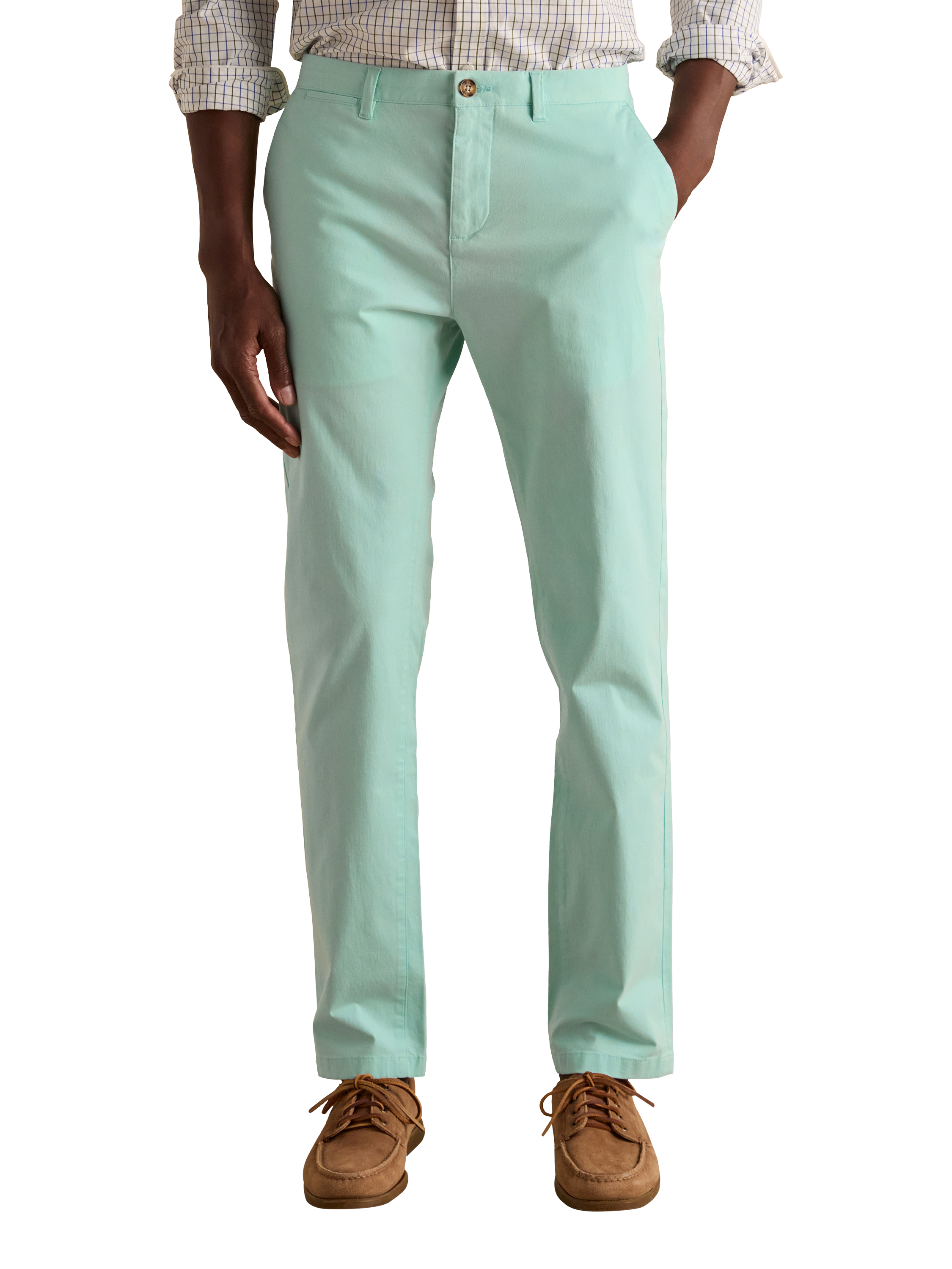 Product image 1 of 6, which shows Joules Chino Trousers, Light Green, 32S
