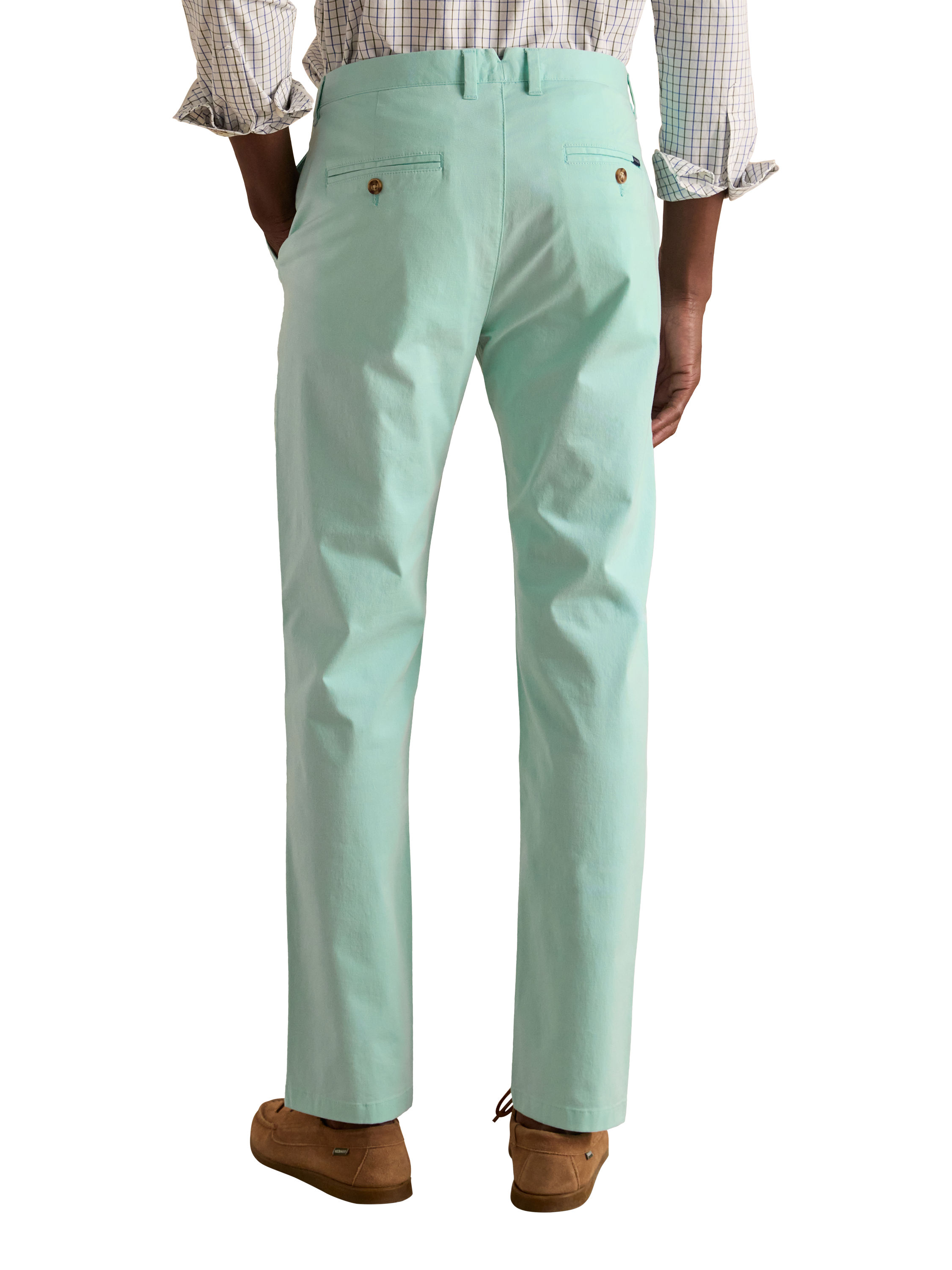Product image 2 of 6, which shows Joules Chino Trousers, Light Green, 32S