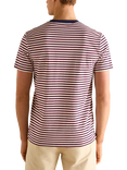 Joules Cotton Regular Fit Short Sleeve Stripe T-Shirt, Blue/Multi