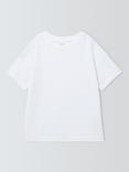John Lewis Kids' Crew Neck T-Shirt, White