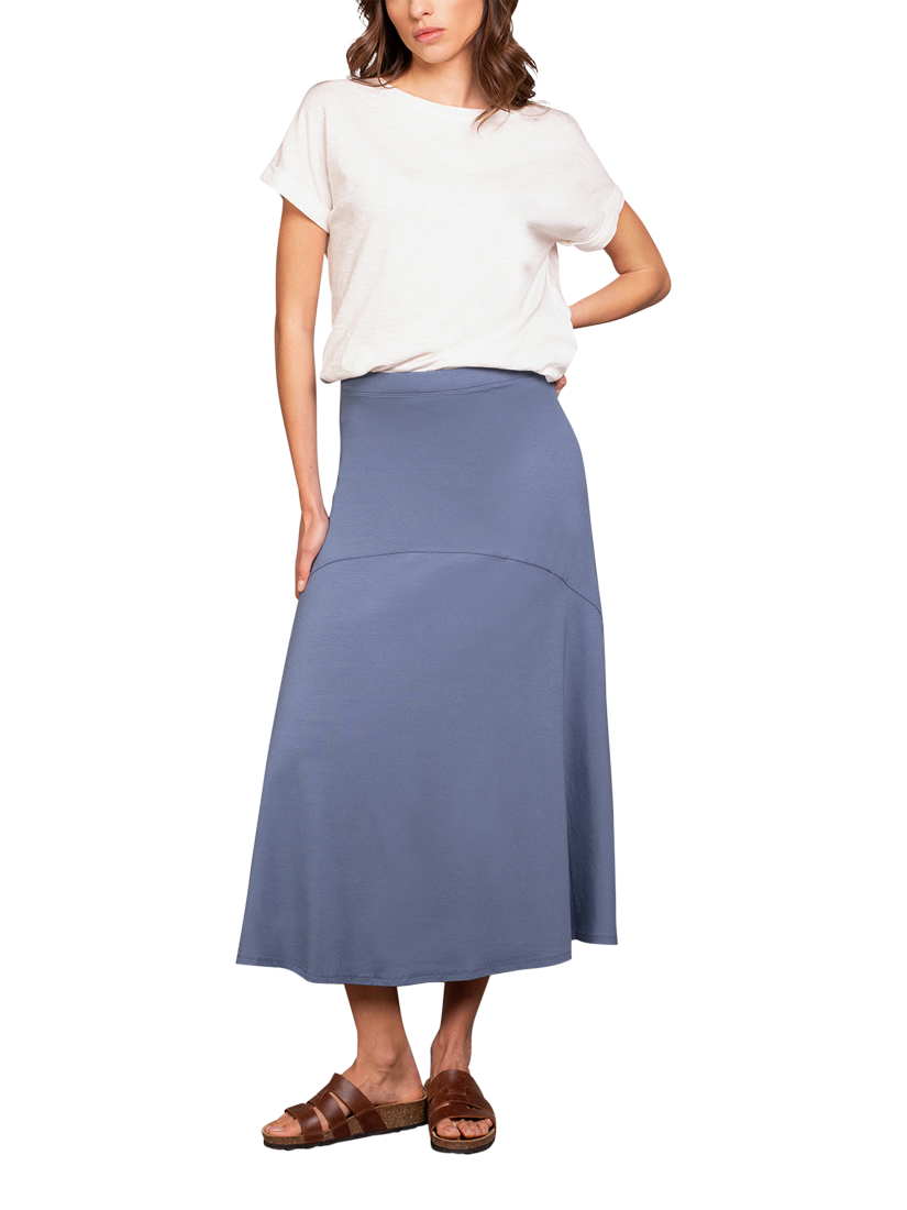 Product image 2 of 4, which shows Celtic & Co. Jersey Maxi Skirt, Airforce Blue, XS